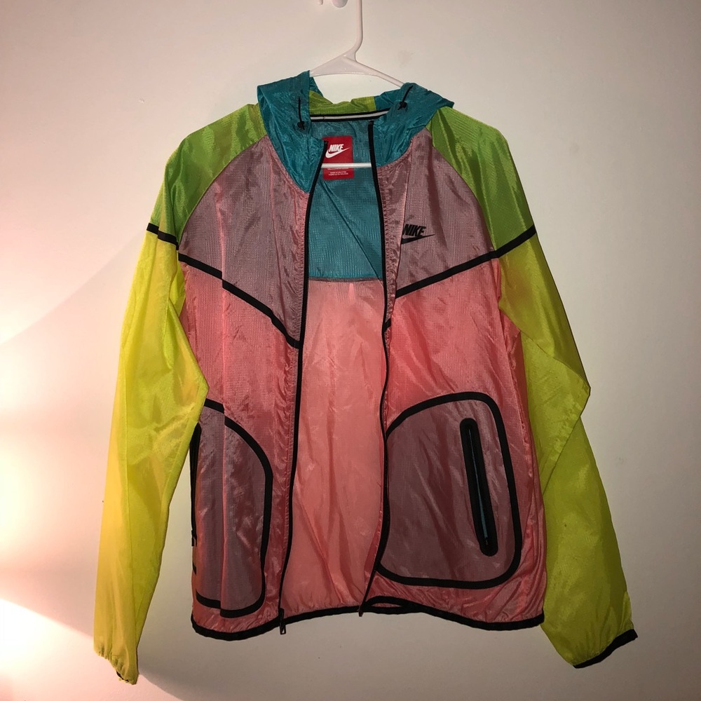 Nike, multi colored windbreaker!